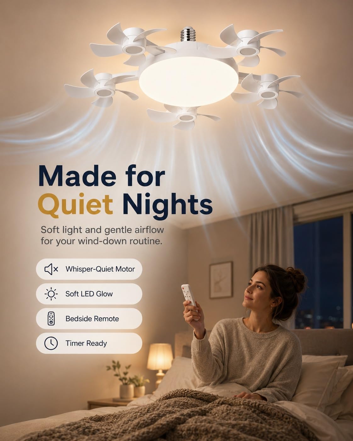 Airzen™ 2-in-1 Ceiling Fan Light